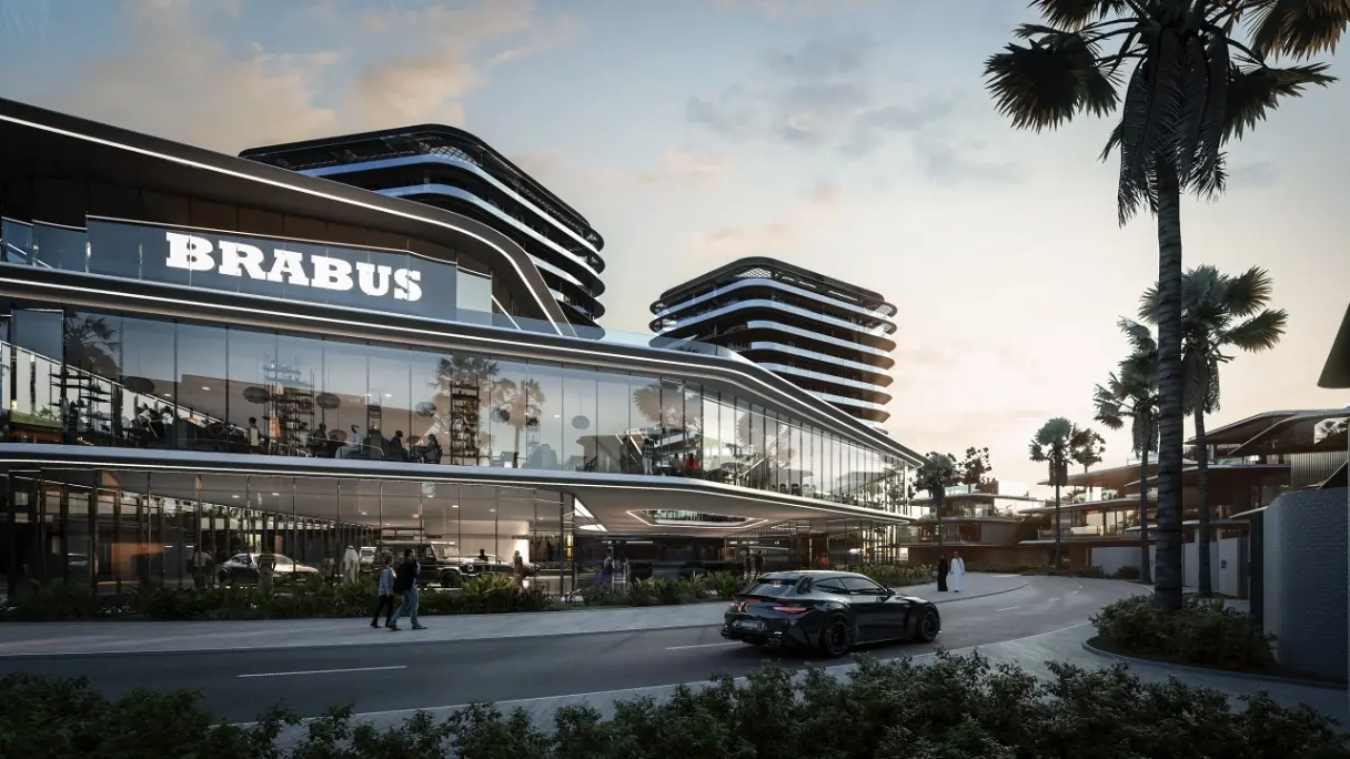 Poolside exterior area at Brabus Island Chapter Two, Abu Dhabi island