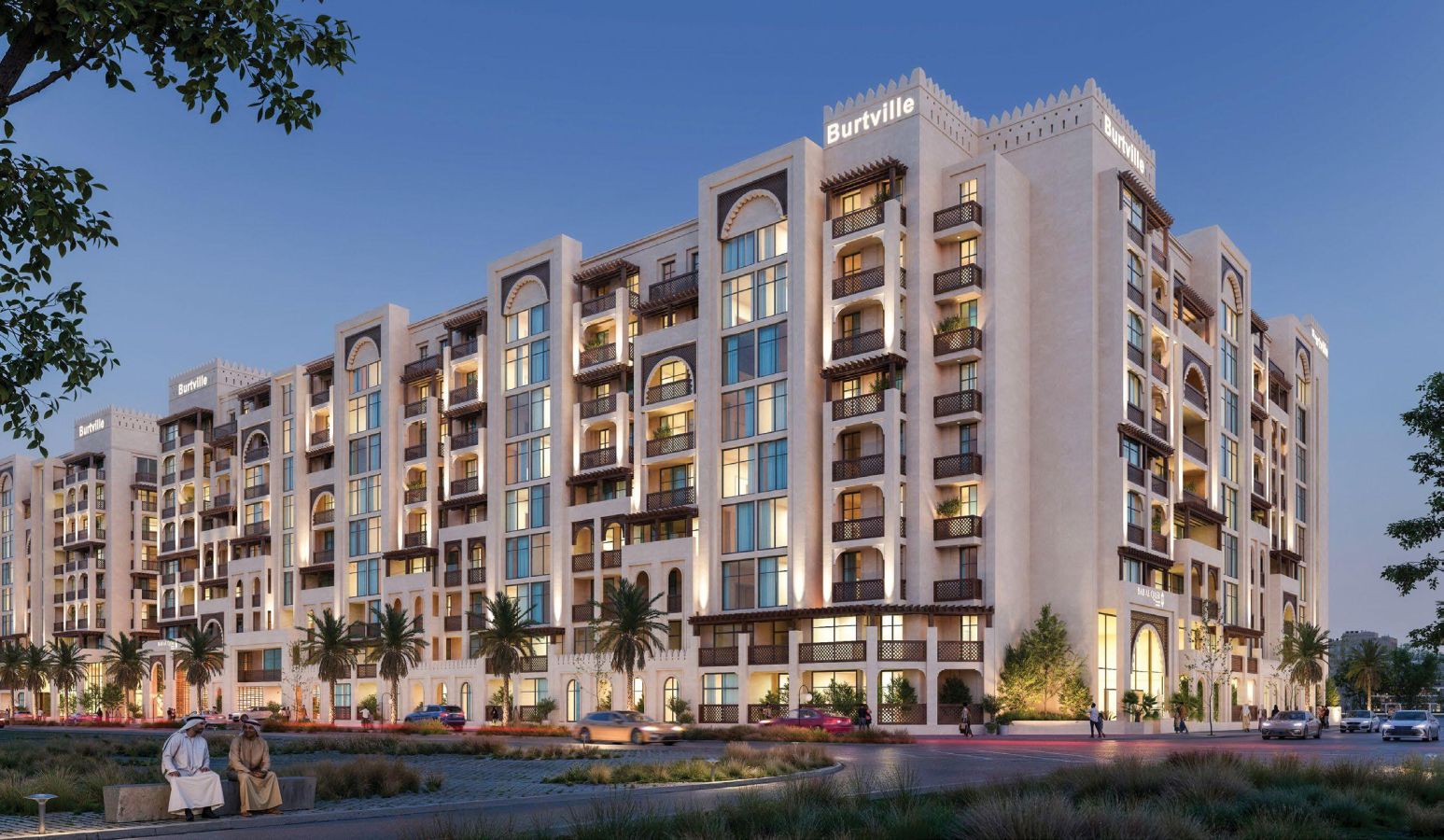 Bab Al Qasr Resort Residence 19 in Masdar City with Emirati-inspired architecture and resort-style residential amenities